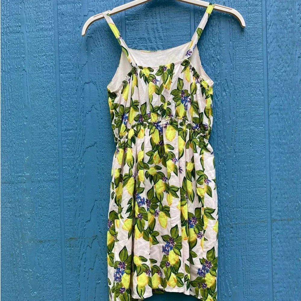Zara Girls Young Teens Lemon Print Strappy Dress Size 13/14 NWT - Picture 3 of 7